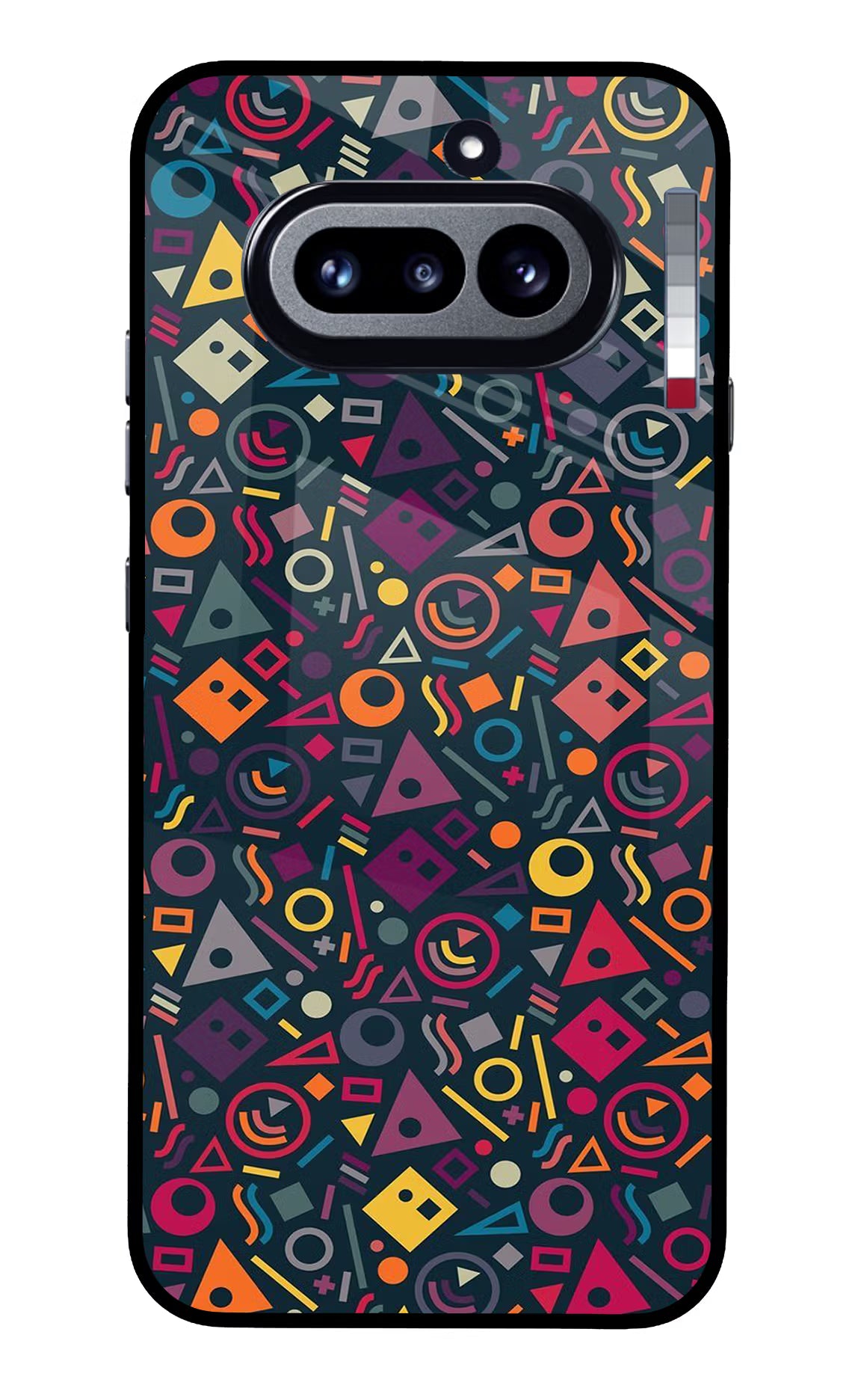 Geometric Abstract Nothing Phone 4a Glass Case Back Cover by Casekaro