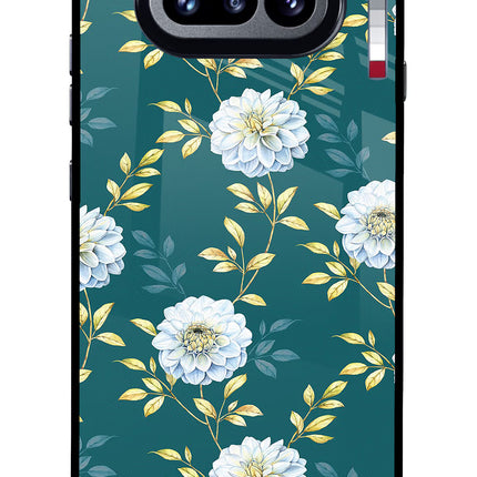 Flowers Nothing Phone 4a Glass Case Back Cover by Casekaro