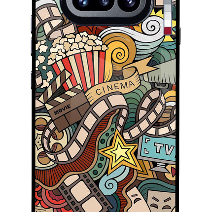 Cinema Abstract Nothing Phone 4a Glass Case Back Cover by Casekaro