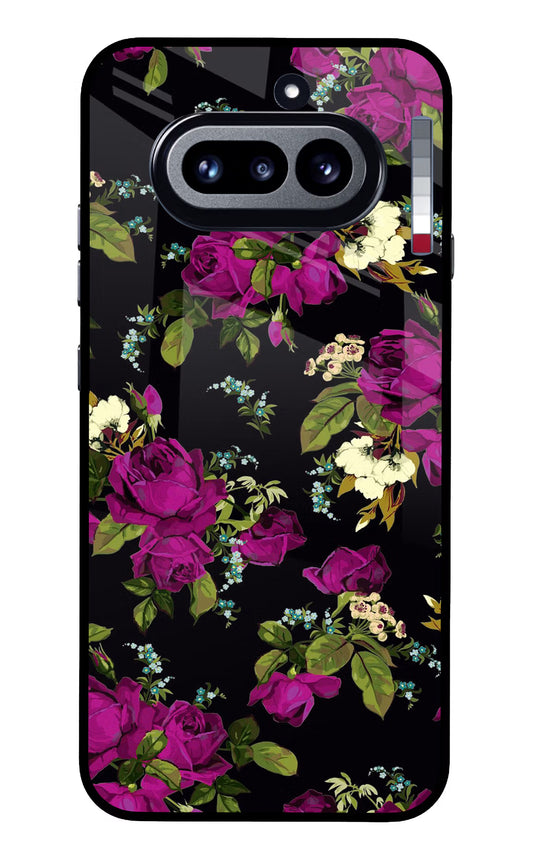Flowers Nothing Phone 4a Glass Case