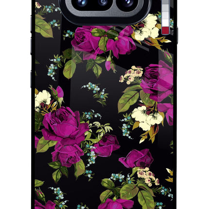 Flowers Nothing Phone 4a Glass Case Back Cover by Casekaro