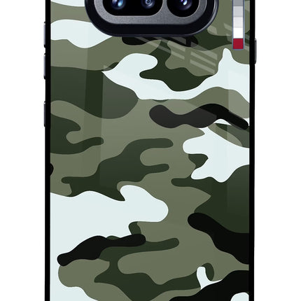 Camouflage Nothing Phone 4a Glass Case Back Cover by Casekaro
