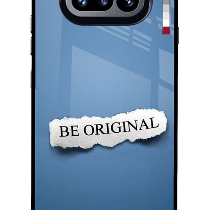 Be Original Nothing Phone 4a Glass Case Back Cover by Casekaro