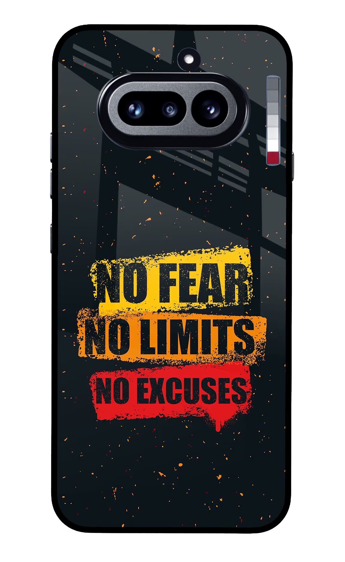No Fear No Limits No Excuse Nothing Phone 4a Glass Case