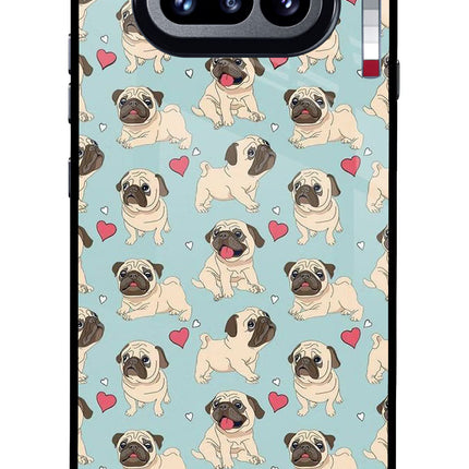 Pug Dog Nothing Phone 4a Glass Case Back Cover by Casekaro