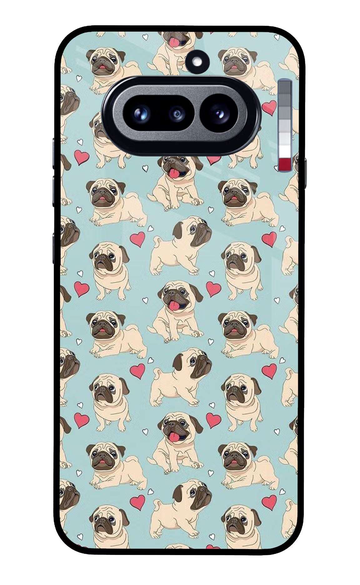 Pug Dog Nothing Phone 4a Glass Case Back Cover by Casekaro