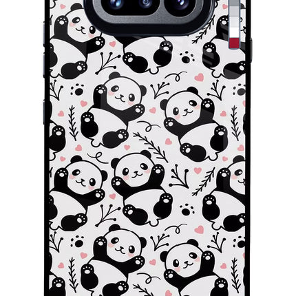 Cute Panda Nothing Phone 4a Glass Case