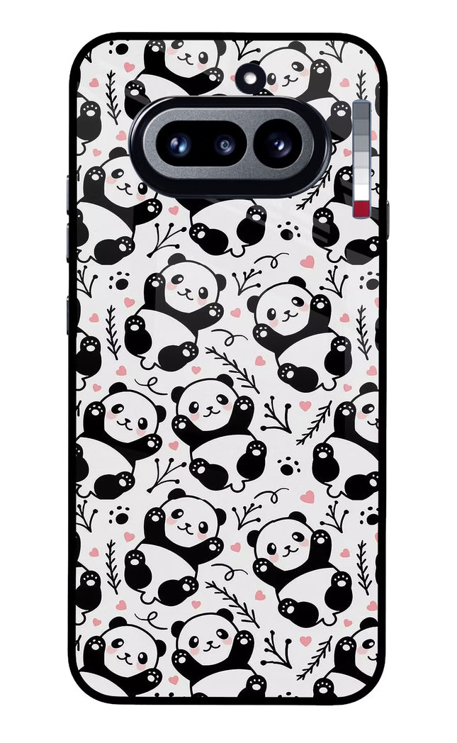 Cute Panda Nothing Phone 4a Glass Case