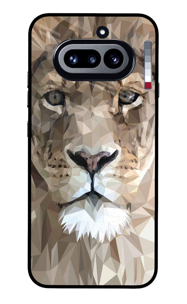 Lion Art Nothing Phone 4a Glass Case