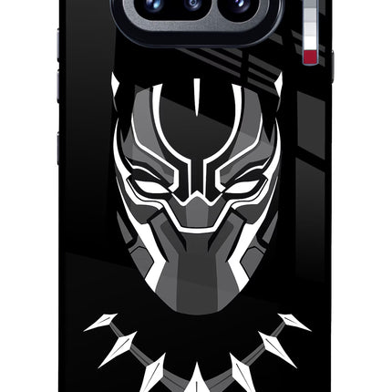 Black Panther Nothing Phone 4a Glass Case Back Cover by Casekaro