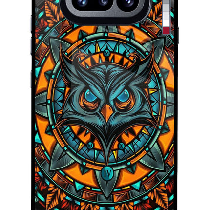 Angry Owl Art Nothing Phone 4a Glass Case