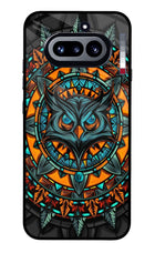 Angry Owl Art Nothing Phone 4a Glass Case