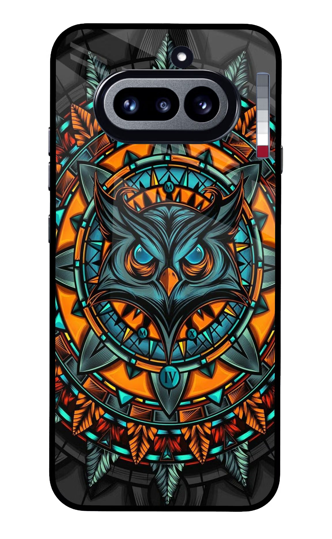 Angry Owl Art Nothing Phone 4a Glass Case
