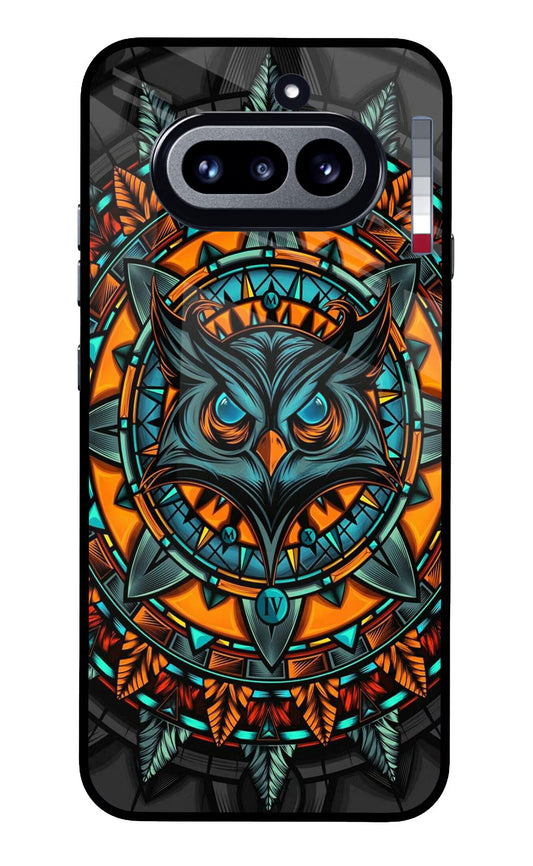 Angry Owl Art Nothing Phone 4a Glass Case