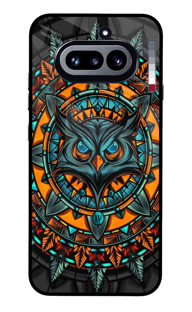 Angry Owl Art Nothing Phone 4a Glass Case