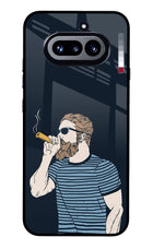 Smoking Nothing Phone 4a Glass Case