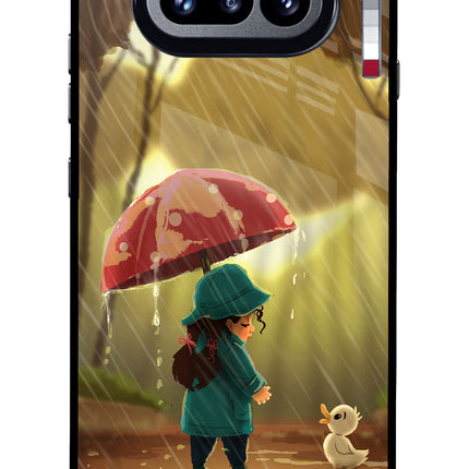 Rainy Day Nothing Phone 4a Glass Case Back Cover by Casekaro