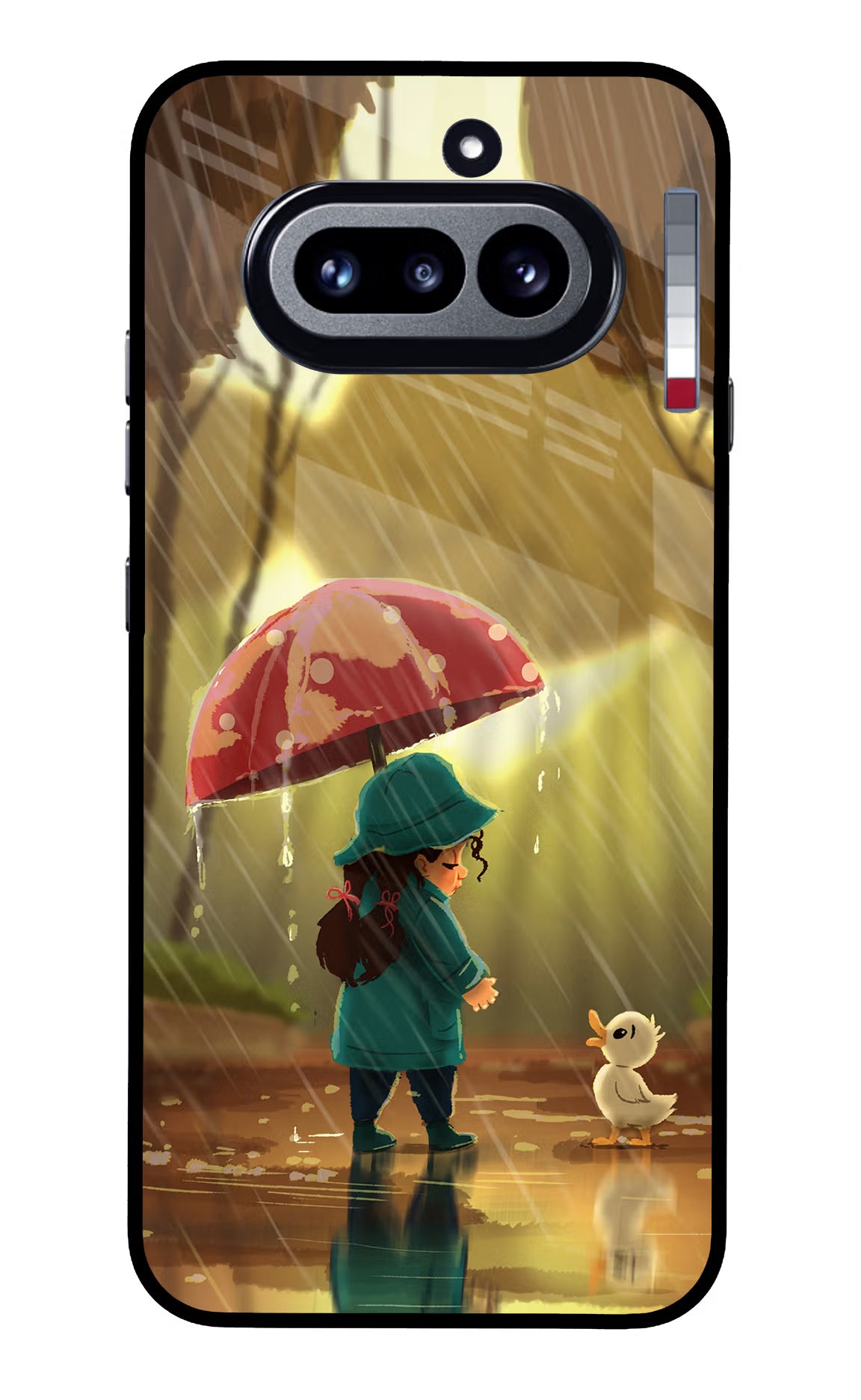 Rainy Day Nothing Phone 4a Glass Case Back Cover by Casekaro