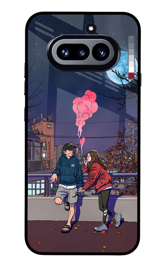 Chilling Couple Nothing Phone 4a Glass Case