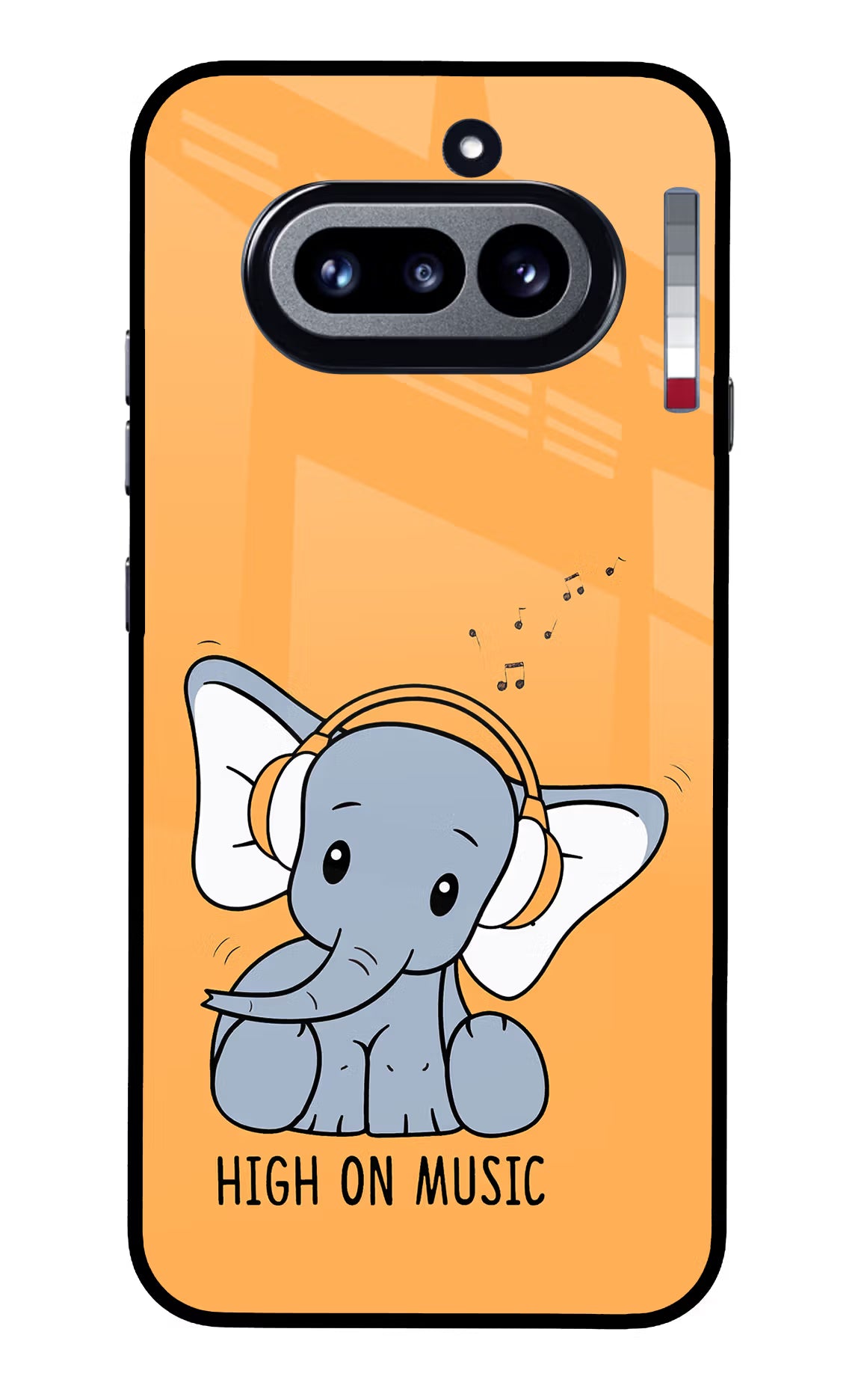 High On Music Nothing Phone 4a Glass Case Back Cover by Casekaro