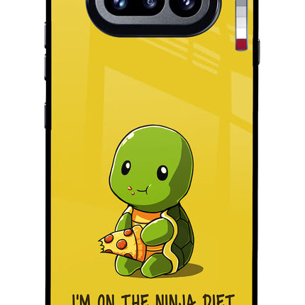 I'm on Ninja Diet Nothing Phone 4a Glass Case Back Cover by Casekaro