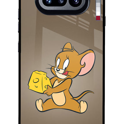 Jerry Nothing Phone 4a Glass Case Back Cover by Casekaro