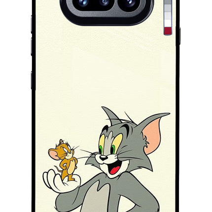Tom & Jerry Nothing Phone 4a Glass Case Back Cover by Casekaro