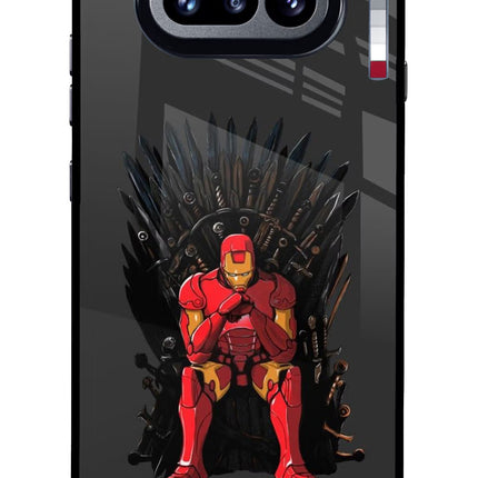 Ironman Throne Nothing Phone 4a Glass Case Back Cover by Casekaro