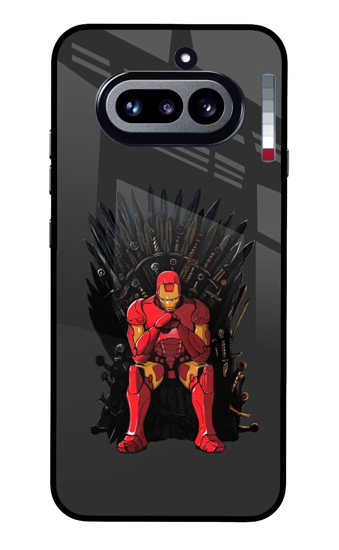Ironman Throne Nothing Phone 4a Glass Case Back Cover by Casekaro