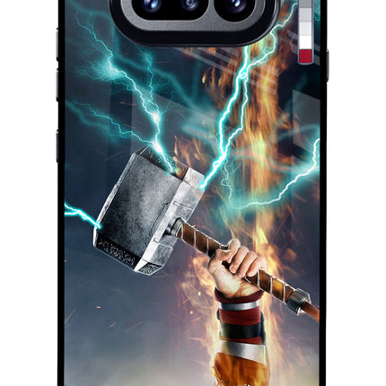 Thor Hammer Mjolnir Nothing Phone 4a Glass Case Back Cover by Casekaro
