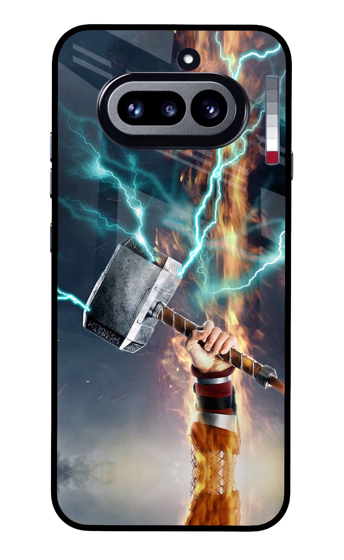 Thor Hammer Mjolnir Nothing Phone 4a Glass Case Back Cover by Casekaro