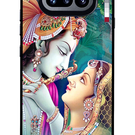 Lord Radha Krishna Nothing Phone 4a Glass Case Back Cover by Casekaro