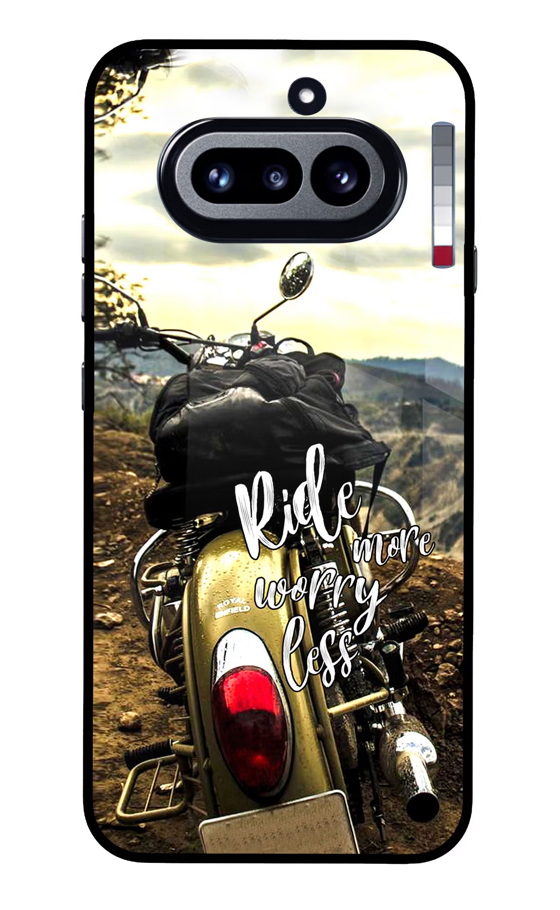 Ride More Worry Less Nothing Phone 4a Glass Case