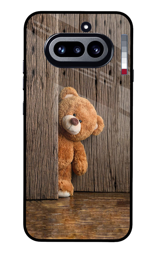 Teddy Wooden Nothing Phone 4a Glass Case