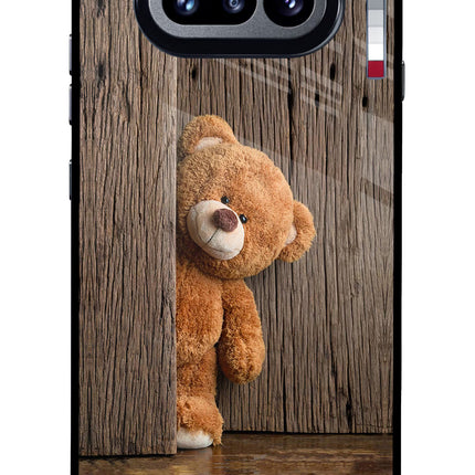 Teddy Wooden Nothing Phone 4a Glass Case Back Cover by Casekaro