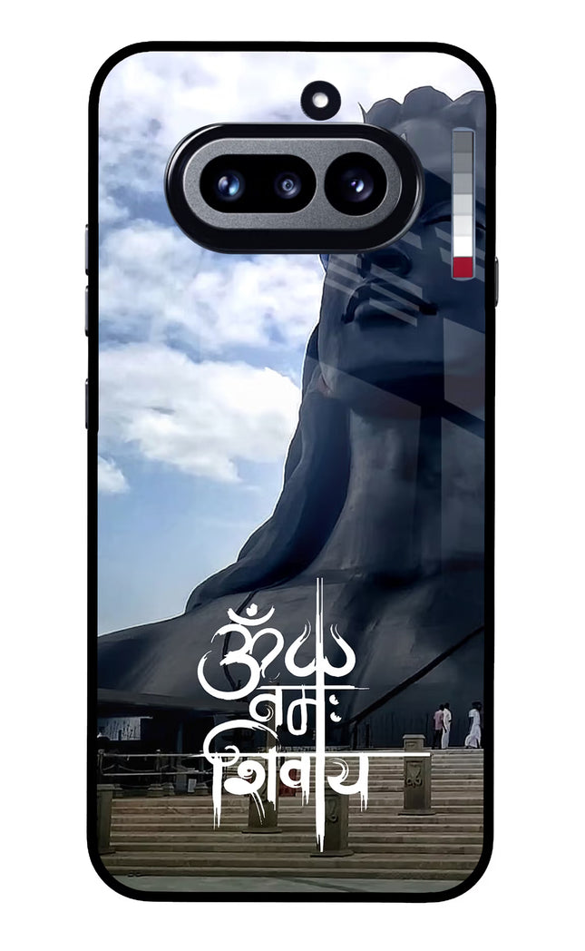 Om Namah Shivay Nothing Phone 4a Glass Case Back Cover by Casekaro