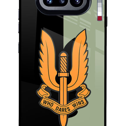 Balidan Logo Nothing Phone 4a Glass Case Back Cover by Casekaro