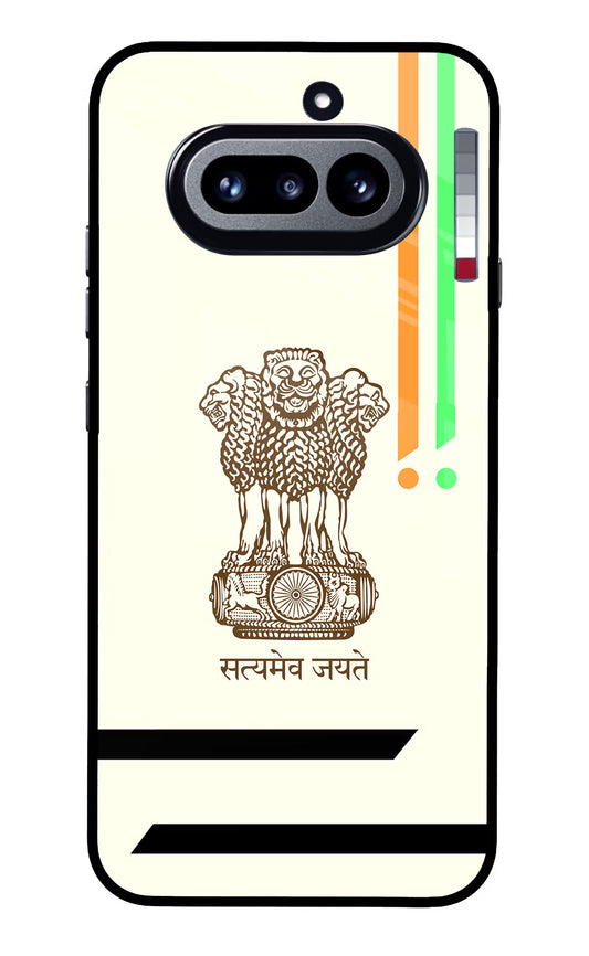 Satyamev Jayate Brown Logo Nothing Phone 4a Glass Case