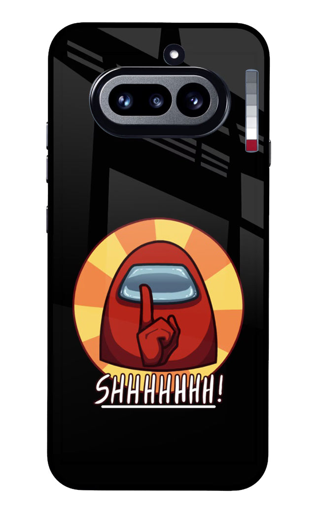 Among Us Shhh! Nothing Phone 4a Glass Case Back Cover by Casekaro
