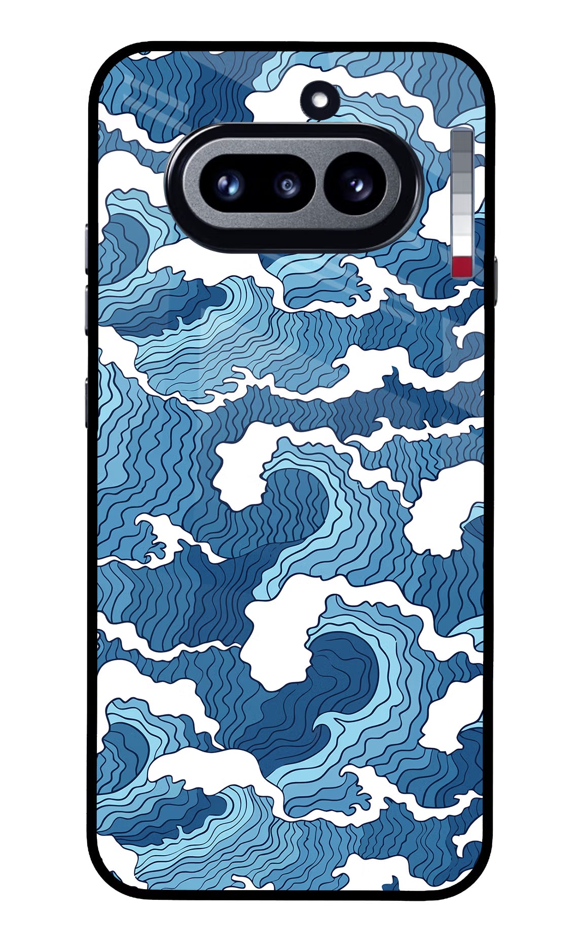 Blue Waves Nothing Phone 4a Glass Case