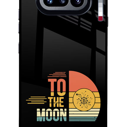 To the Moon Nothing Phone 4a Glass Case Back Cover by Casekaro