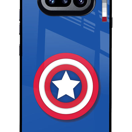 Shield Nothing Phone 4a Glass Case Back Cover by Casekaro
