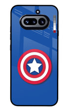 Shield Nothing Phone 4a Glass Case Back Cover by Casekaro