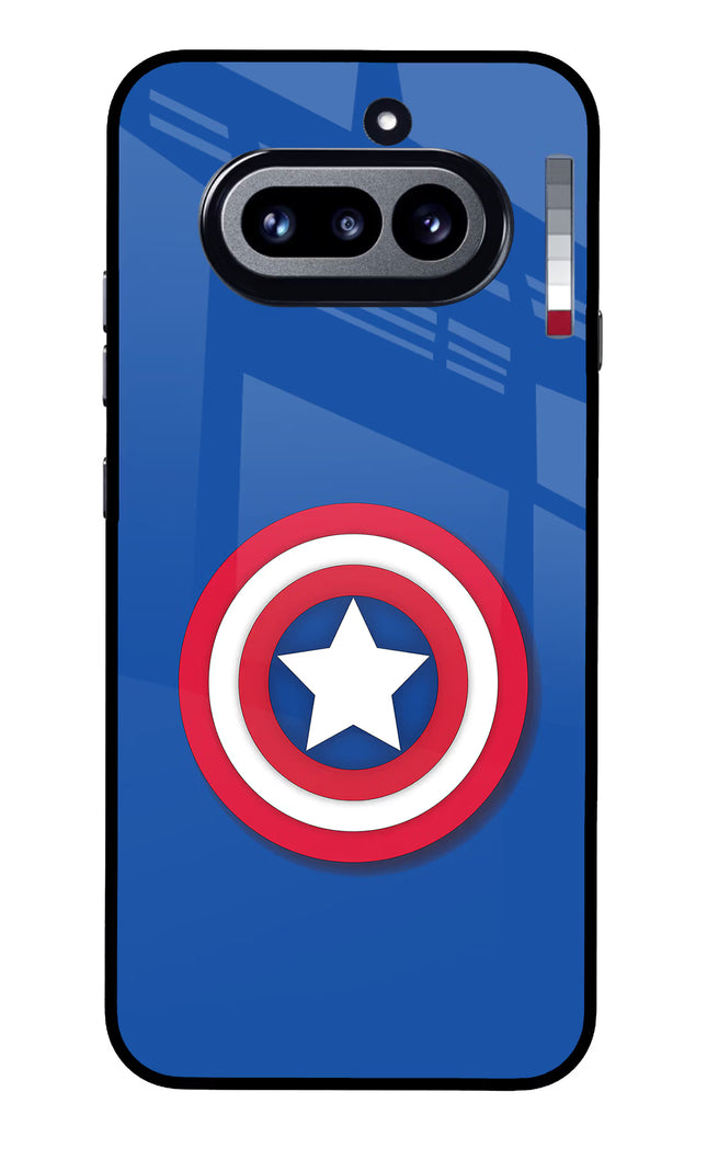 Shield Nothing Phone 4a Glass Case Back Cover by Casekaro
