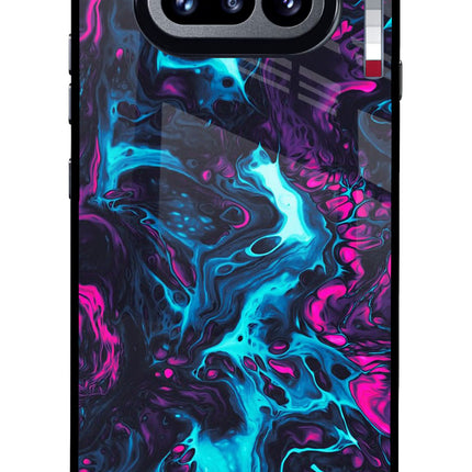Abstract Nothing Phone 4a Glass Case Back Cover by Casekaro