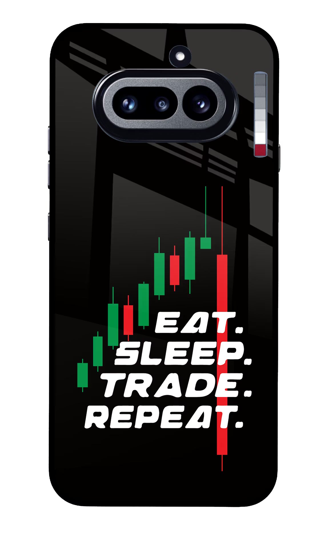 Eat Sleep Trade Repeat Nothing Phone 4a Glass Case
