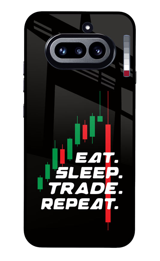 Eat Sleep Trade Repeat Nothing Phone 4a Glass Case