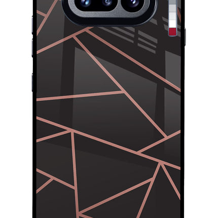 Geometric Pattern Nothing Phone 4a Glass Case Back Cover by Casekaro