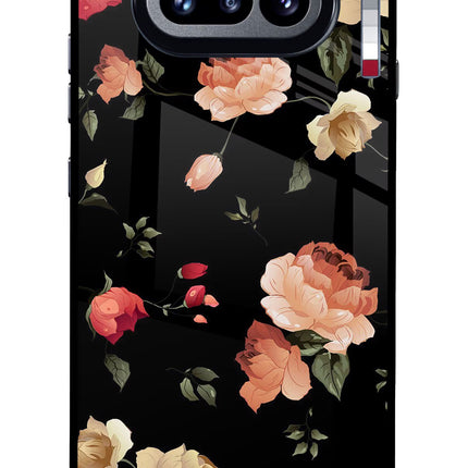 Flowers Nothing Phone 4a Glass Case Back Cover by Casekaro