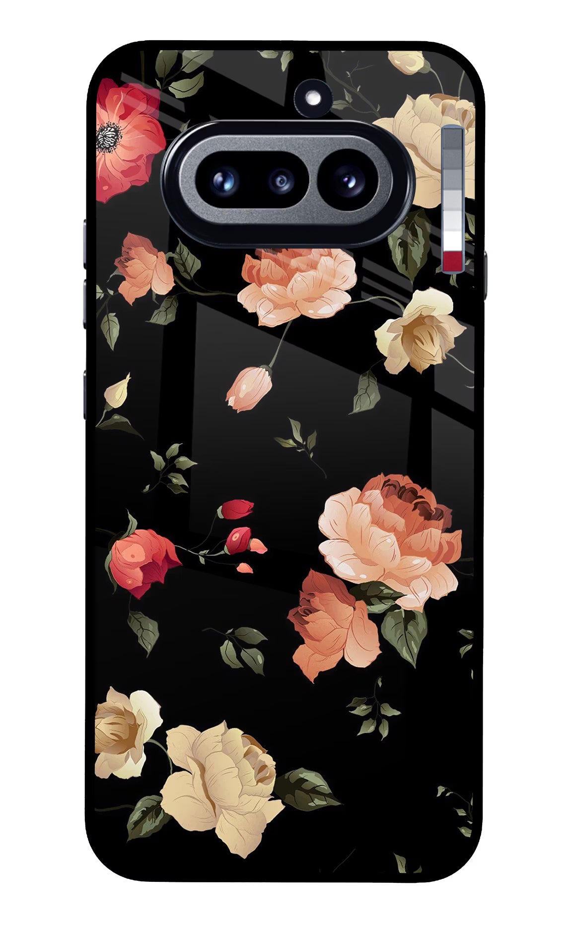 Flowers Nothing Phone 4a Glass Case Back Cover by Casekaro